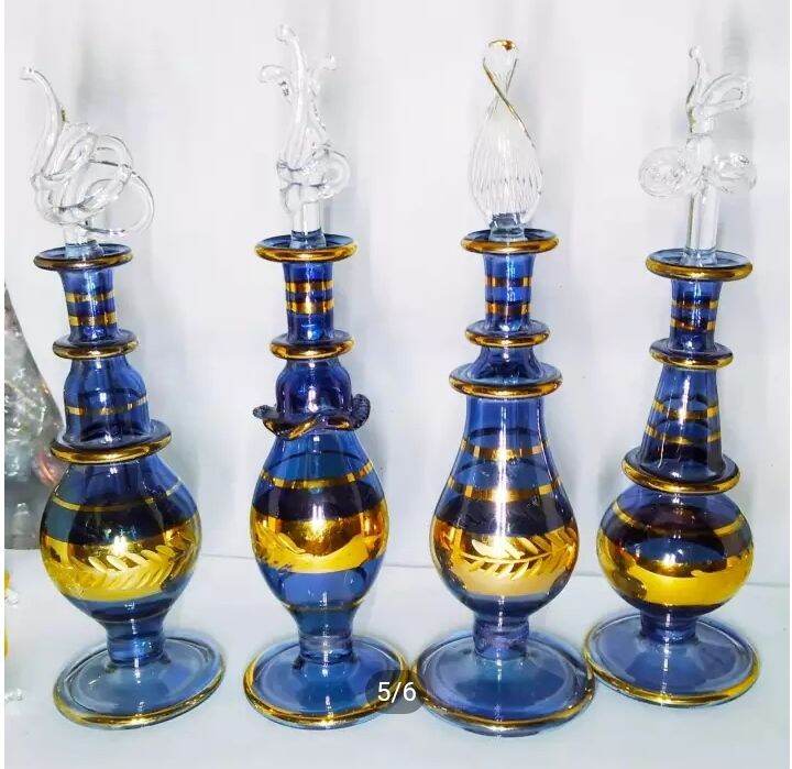 Chọn ngẫu nhiên chai thủy tinh que chắm thần thú, Bình Thủy tinh Ai Cập đựng tinh dầu dubai làm quà