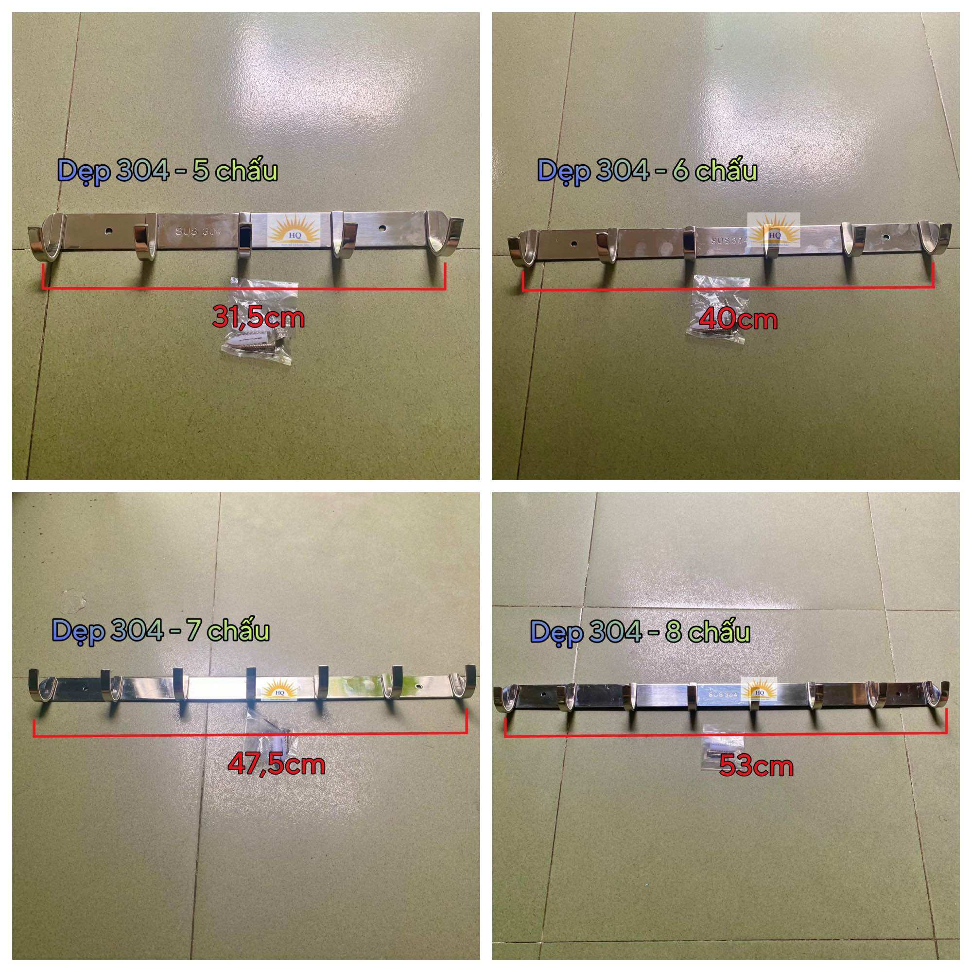 Móc áo quần Inox 304 loại dẹp dày