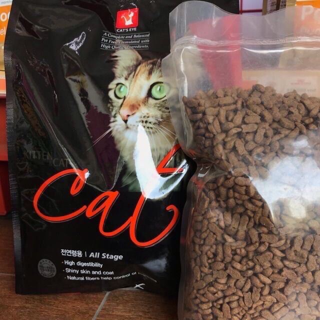 [HOÀN TIỀN 10%]Thức Ăn Hạt Cho Mèo Hạt Cat's Eye - Túi Chiết 1kg Hạt Cat Eye Siêu Tiện Lợi Và Tiết Kiệm - Cateye - BOMPET
