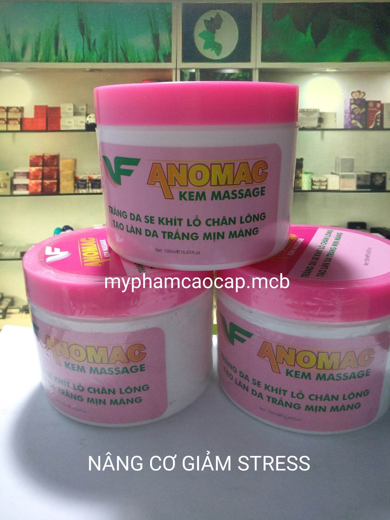 Kem massage mặt dưỡng trắng mịn da Anomac 500g