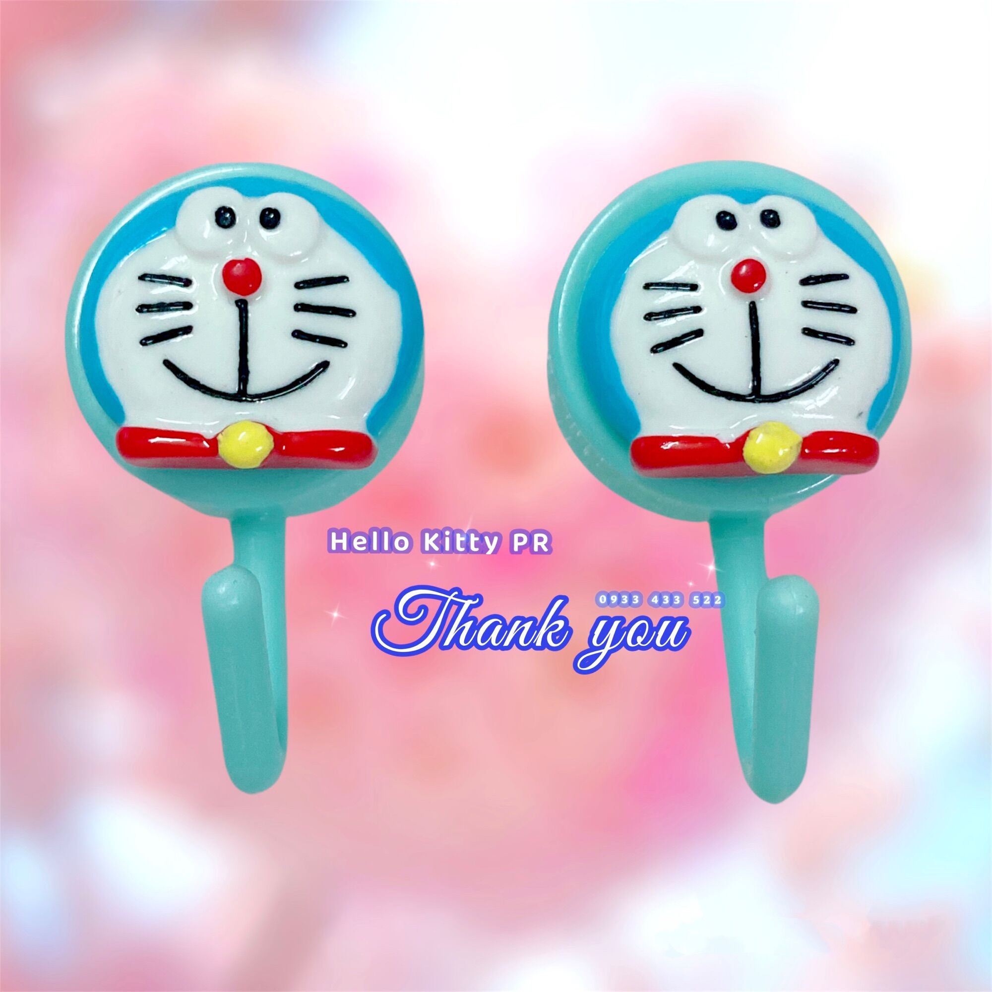 [Freeship Max] Set 2 móc dán Hello Kitty - Doremon Doraemon