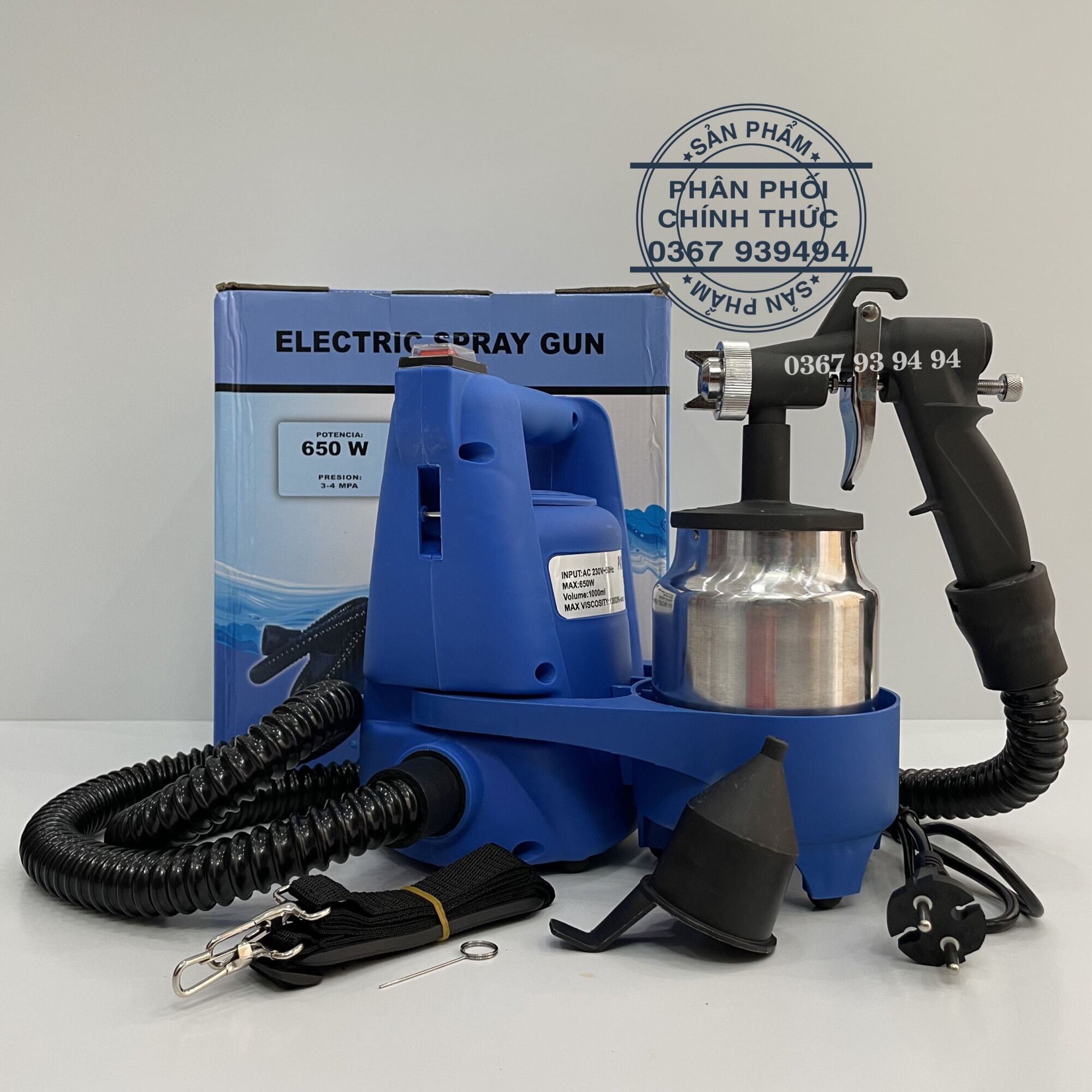 Máy Phun Sơn Dùng Điện  , Bình 800ml, Phun Sơn Dầu , Sơn Nước, Sơn Sắt Tiện Dụng