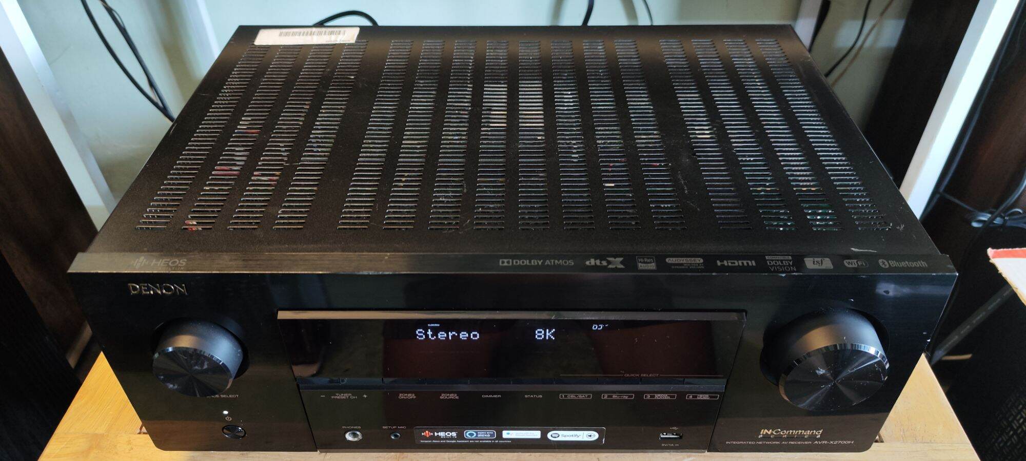 Ampli Denon cao cấp X2700h HDMI 8k HDR10+ có wifi, bluetooth, DSD