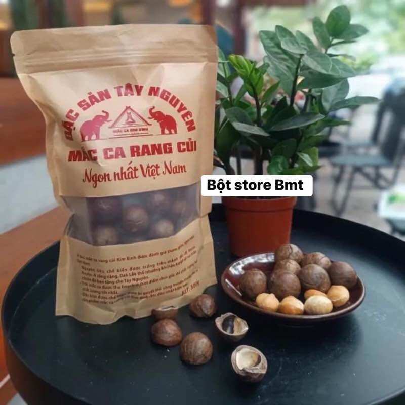 Macca rang củi Đắk Lắk gói 500 gram