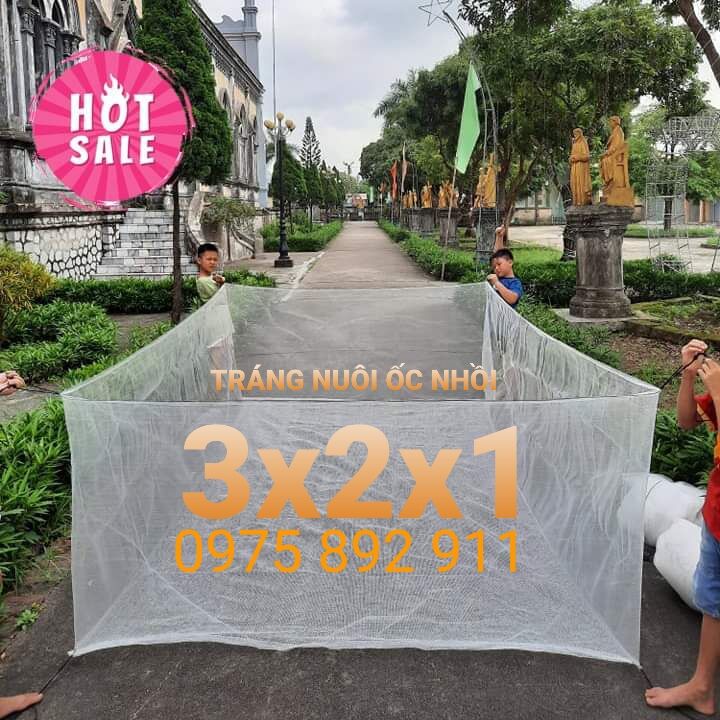 Tráng lồng vèo ươm ốc mới nở 3x2x1 ( loại 2li )