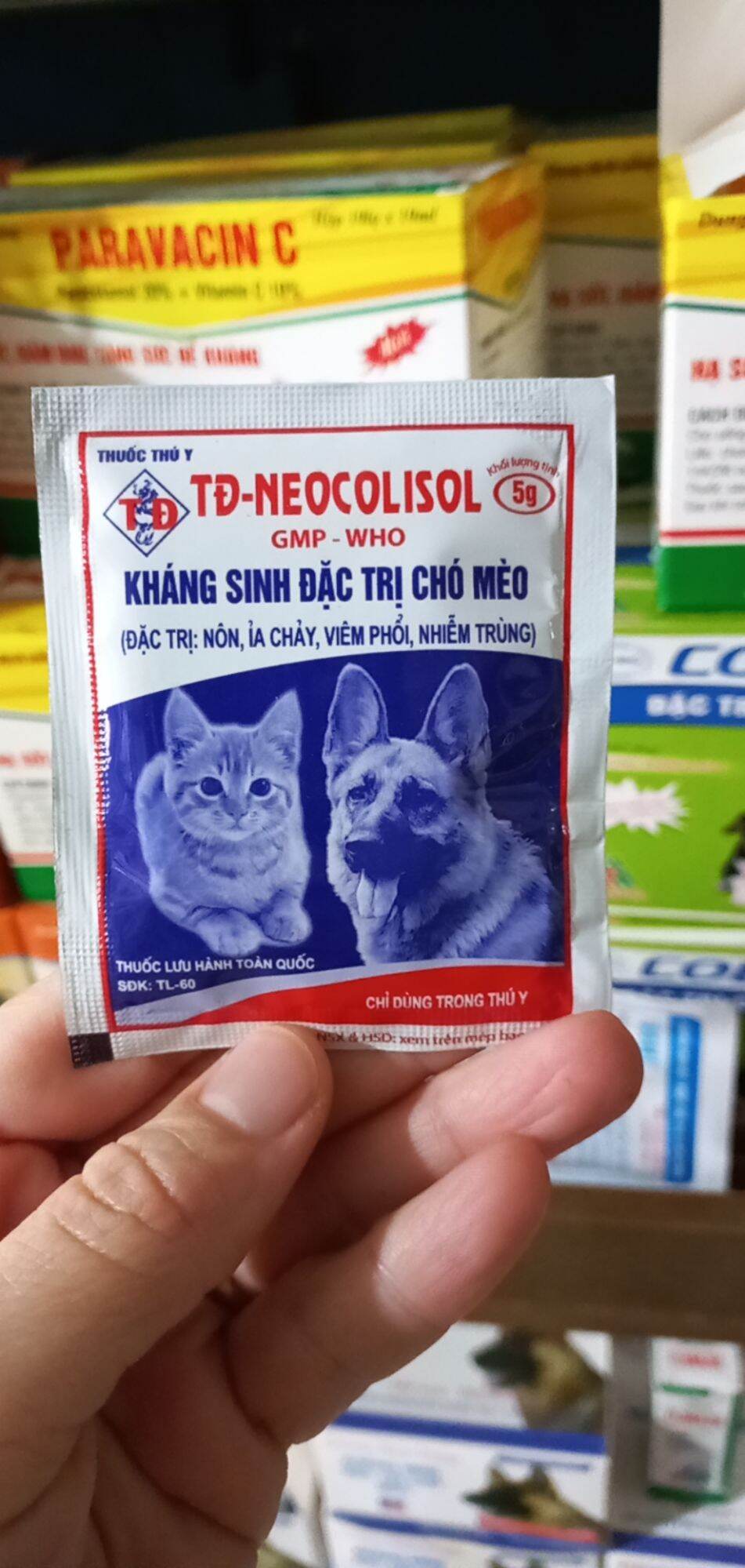 Kháng sinh chó mèo 5g