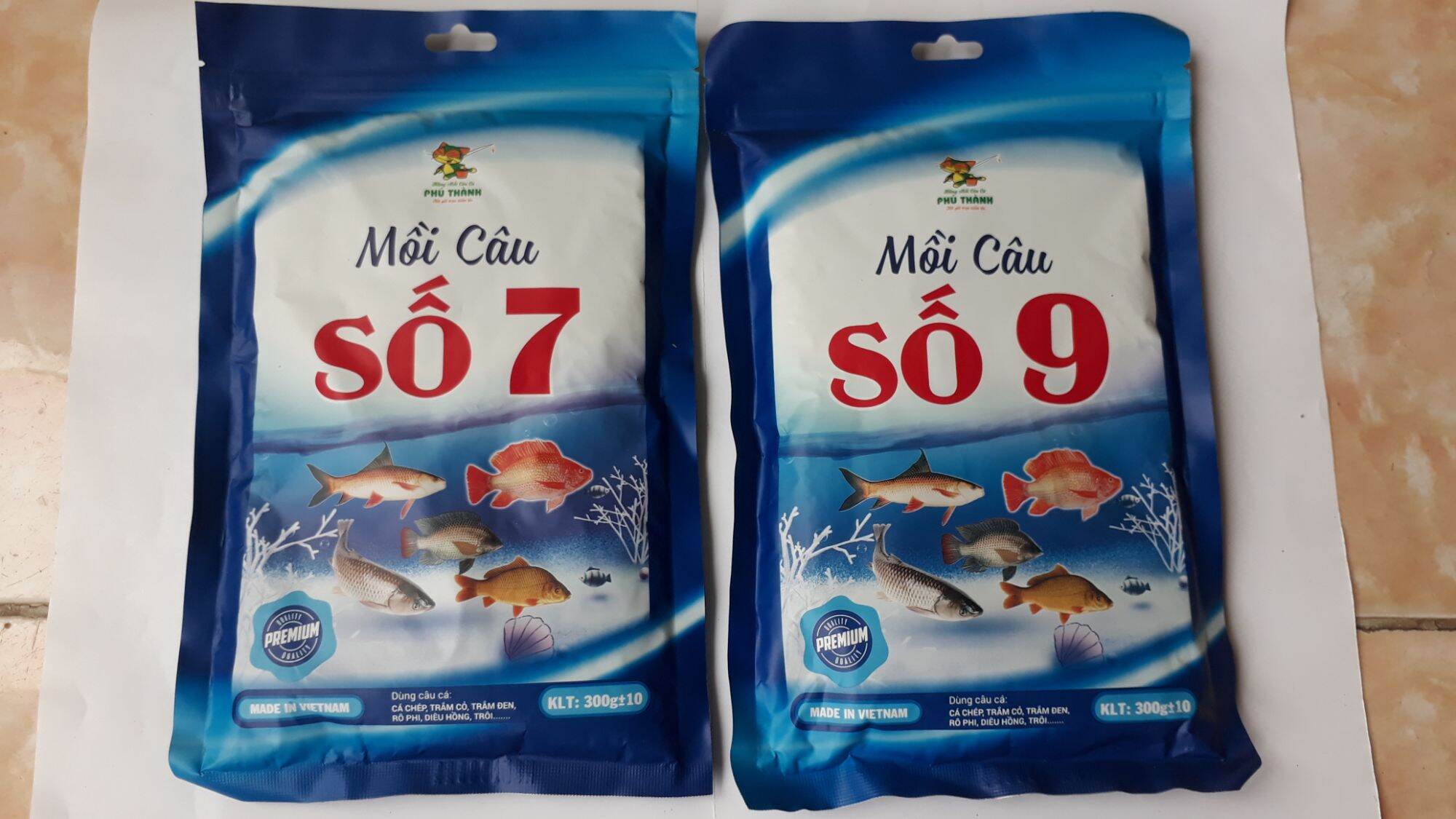 Mồi Câu Cá Phú Thành Số 7,Số 9 ( gồm 2gói) _ Cặp đôi hoàn hảo tạo vị mồi đặc biệt