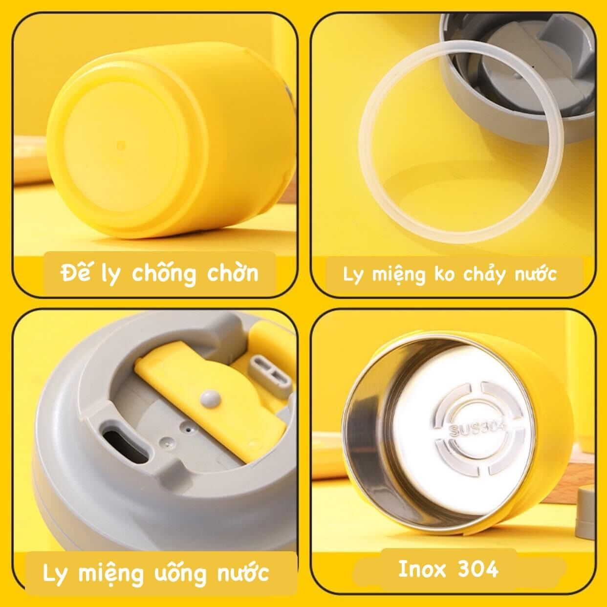 Ly 2 lớp inox 304 chống nóng 480ml