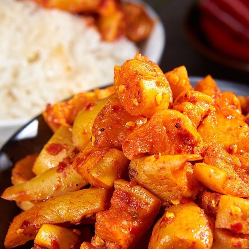 500g củ cải xào giòn cay siêu ngon