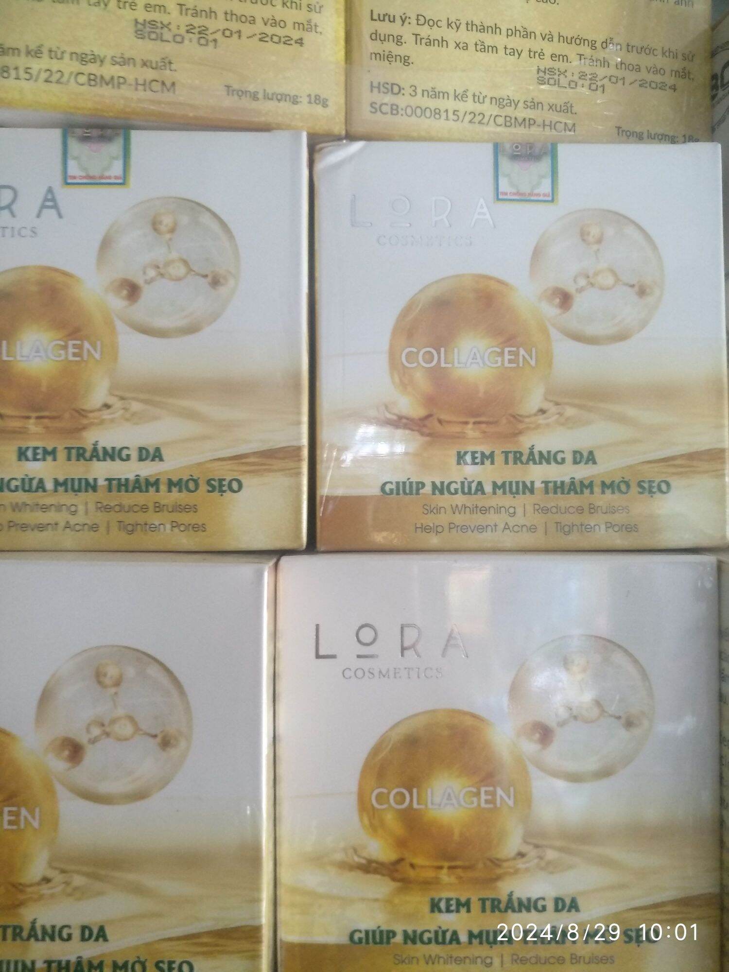 Kem lora cosmetic mụn thâm mờ sẹo 18g