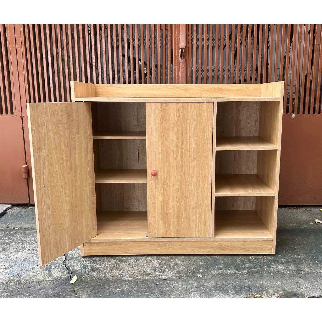 Tủ gỗ để giày dép 2 cánh cửa đa năng