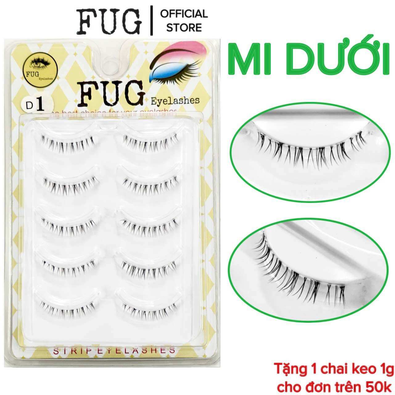 Lông mi giả gân trong FUG siêu tự nhiên siêu HOT