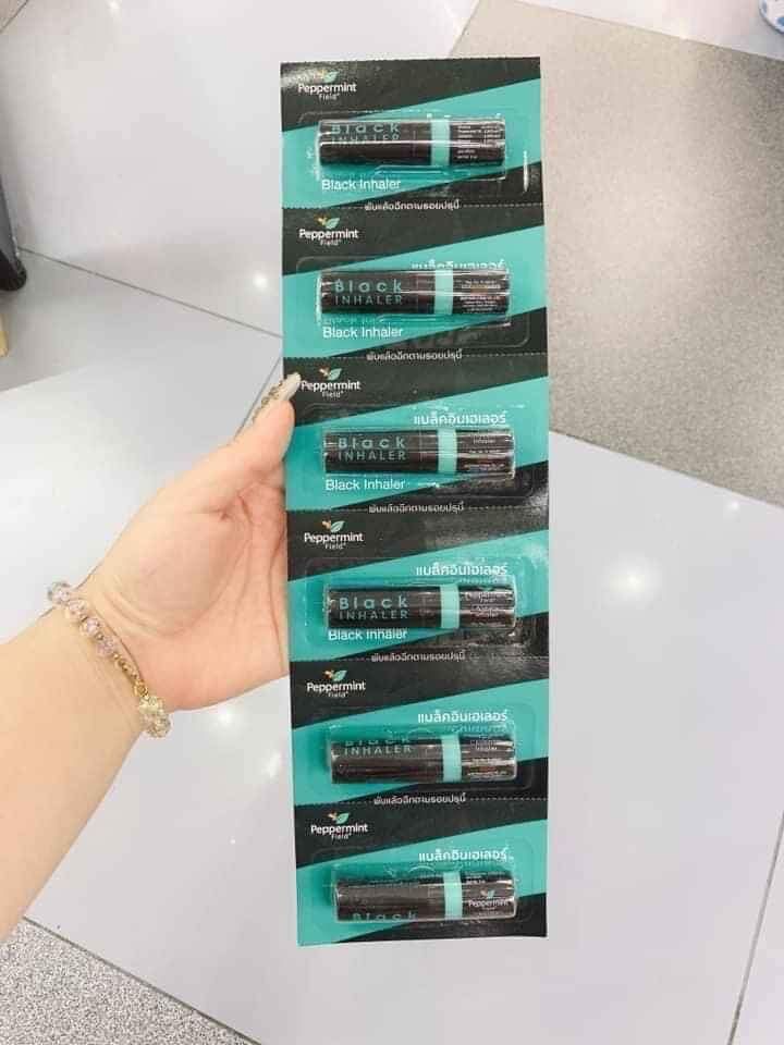 Dây 6 ống hít mũi bạc hà Black inhaler thái lan