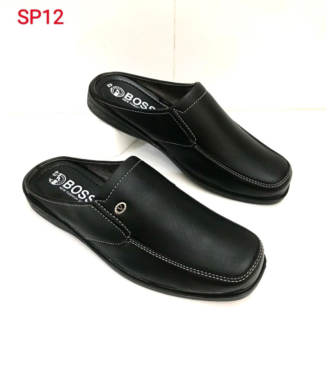 [FreeshipMAX] [HCM]Giày sapo Nam Cao cấp..da mềm.mang êm chân..màu đen,sang trọng lịch lãm, mã SP12