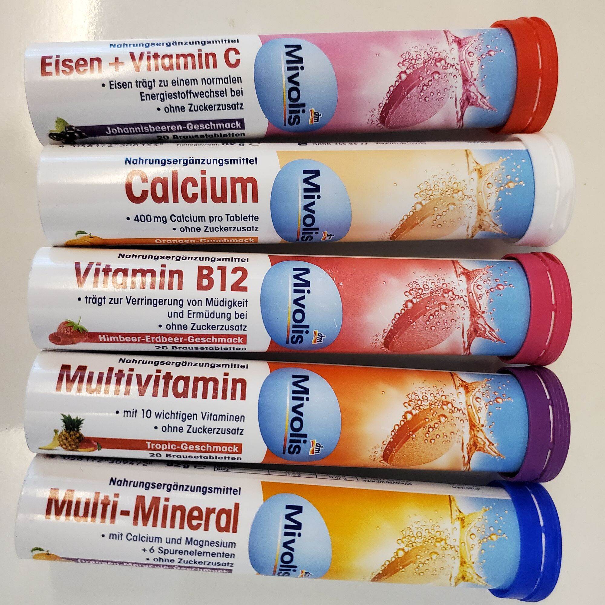 Viên sủi vitamin Mivolis của Đức - ống 20.v