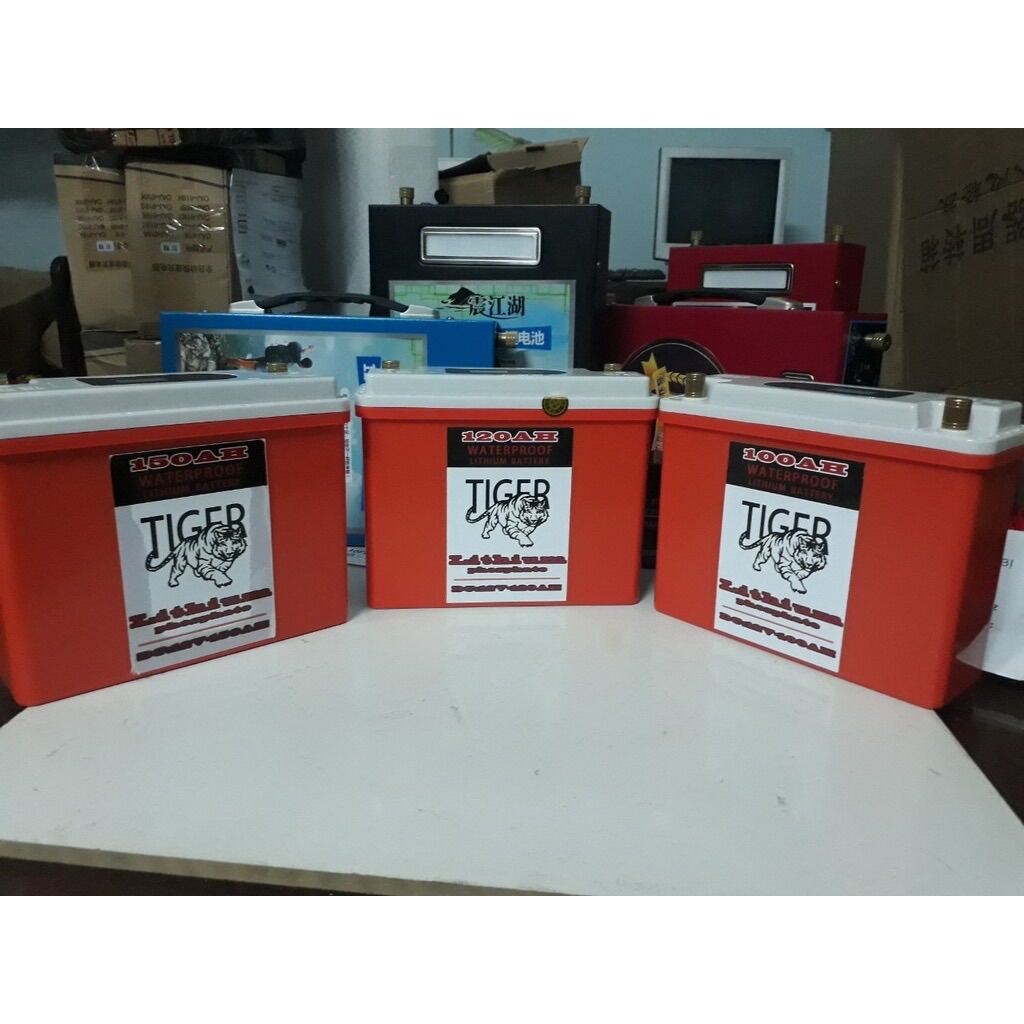 Bình Pin lithium 12V - 100Ah Chống nước hiệu TIGER
