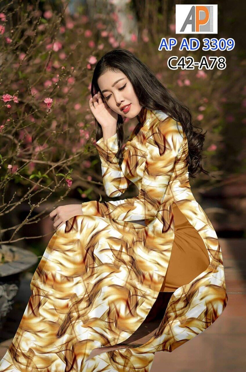 [HCM]Vải áo dài in hoa văn