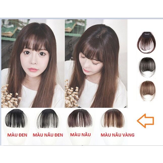 Tóc Mái Thưa Giả Hàn Quốc y như tóc thật