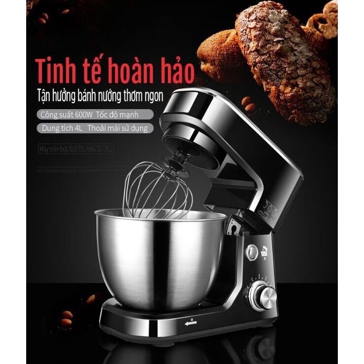 Máy trộn bột, đánh trứng Stelang 4L