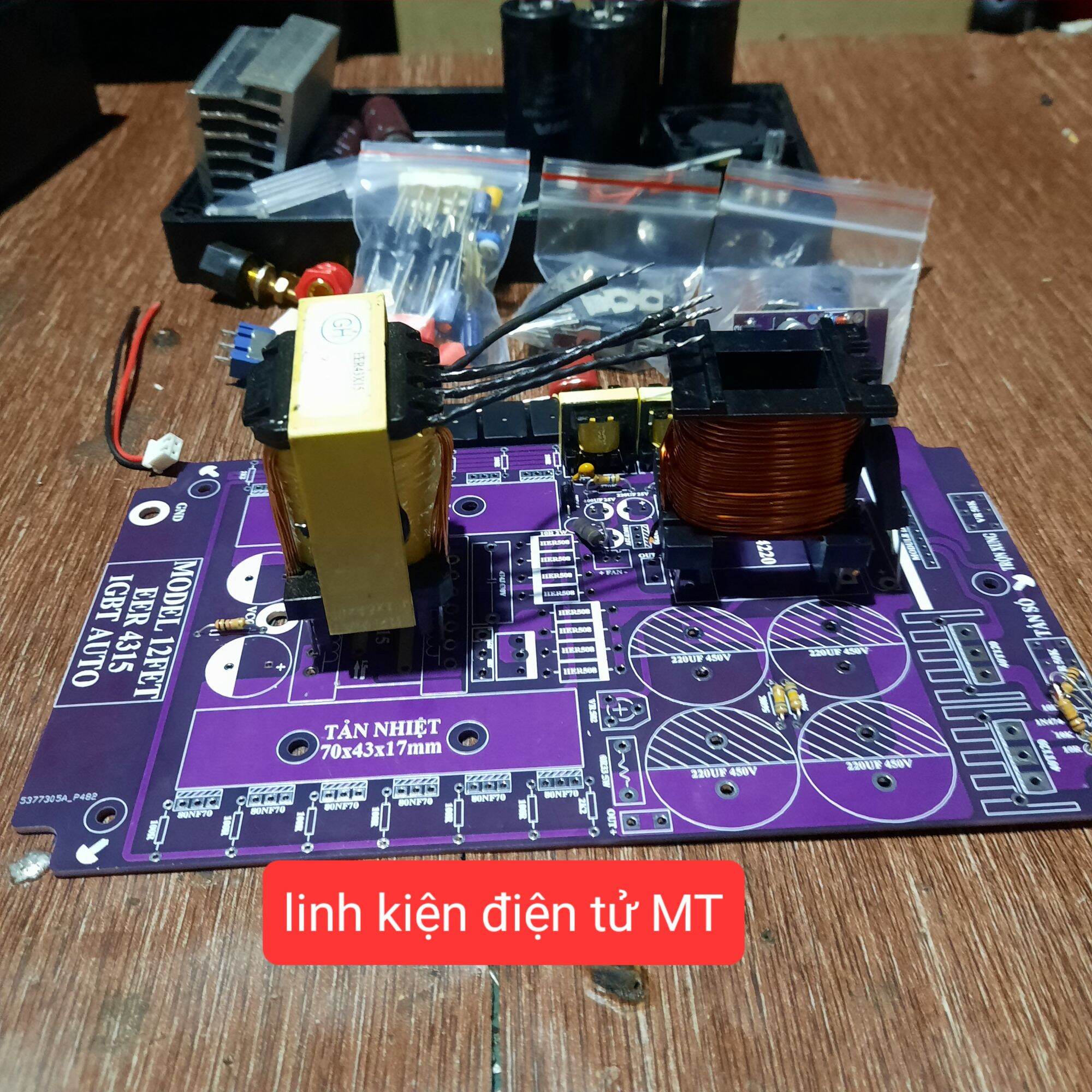 Bộ full linh kiện 12fet igbt auto duty, e42 hoặc BA máy hàn 43x15