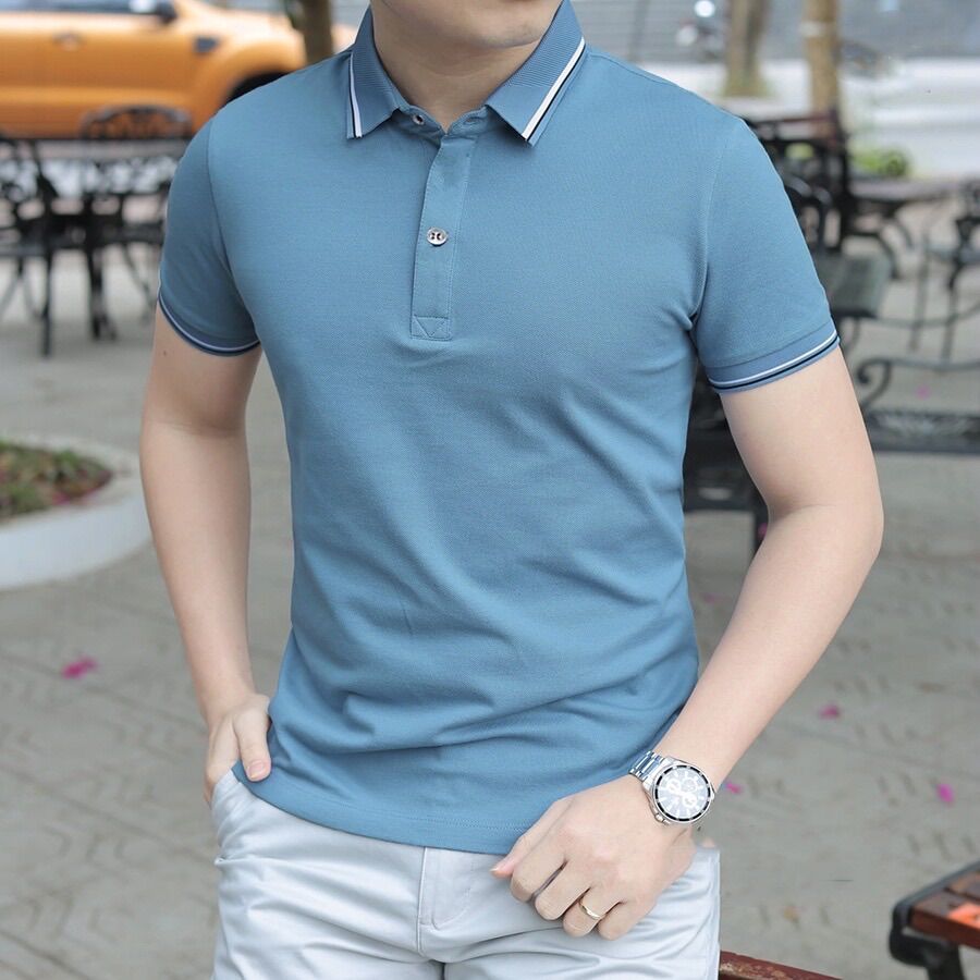 Áo polo nam nữ trơn ,vải thun co giãn 4c