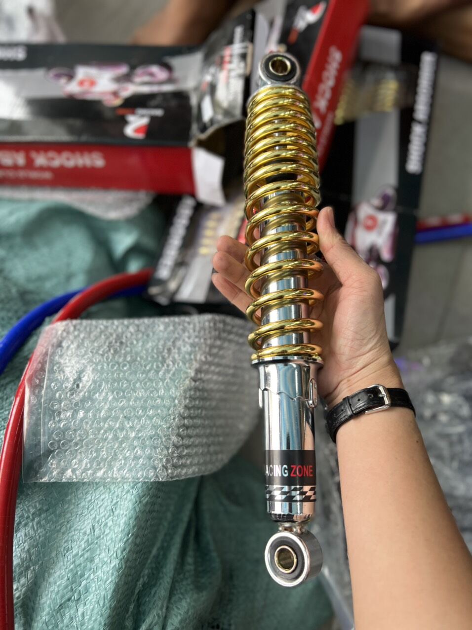 phuộc Ta 330mm gắn cho wave dream Fu