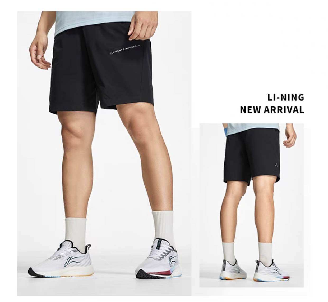 (Size M) Quần short gió nam Lining AKSS583-1