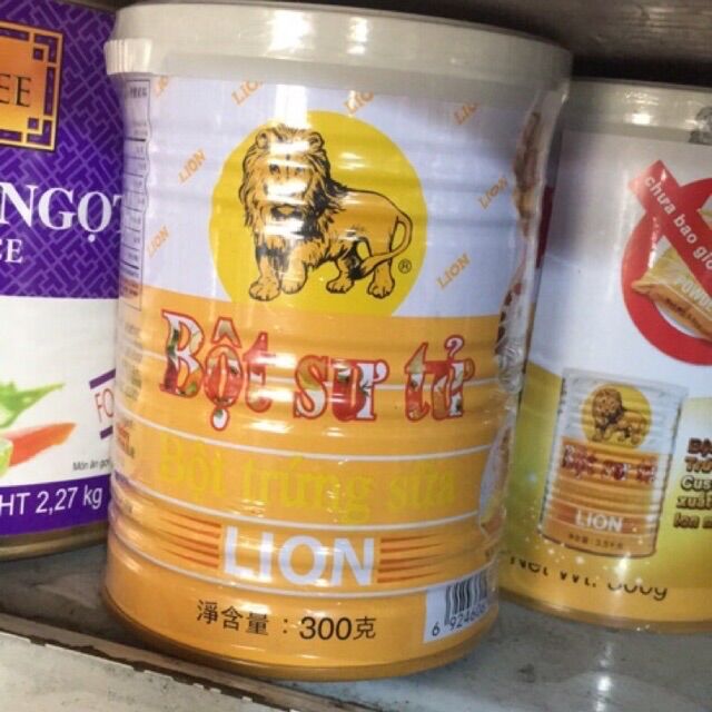 Bột sư tử Lion lon nhôm 300g