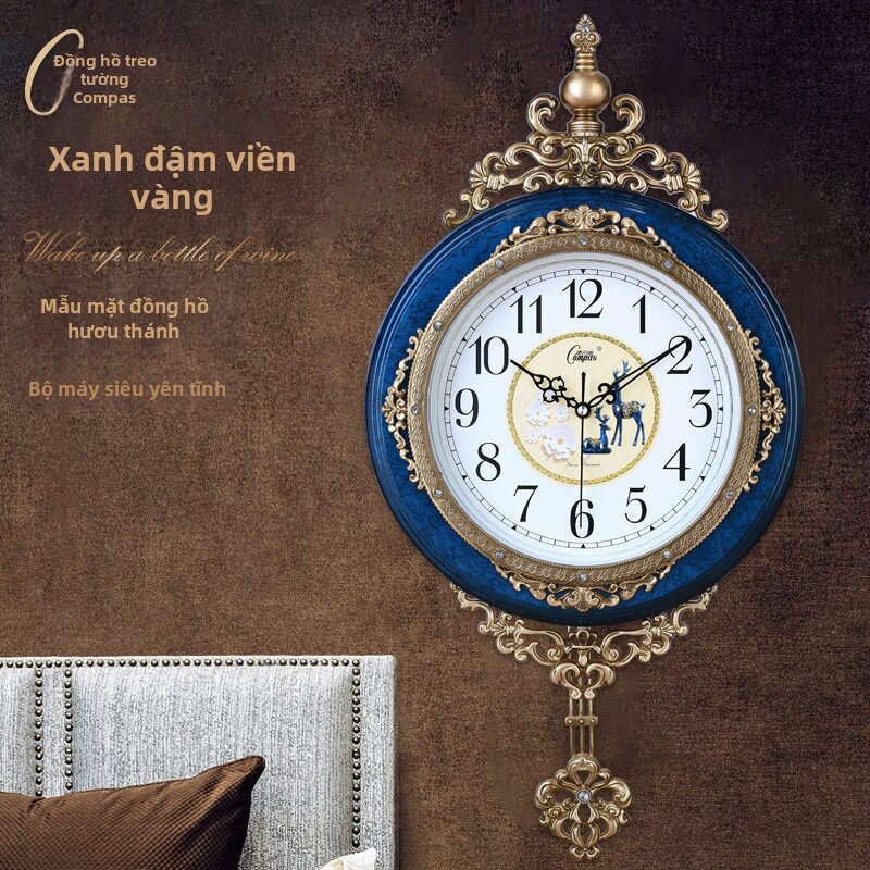 Compas | Đồng Hồ Tường Không Ồn Phong Cách Châu Âu