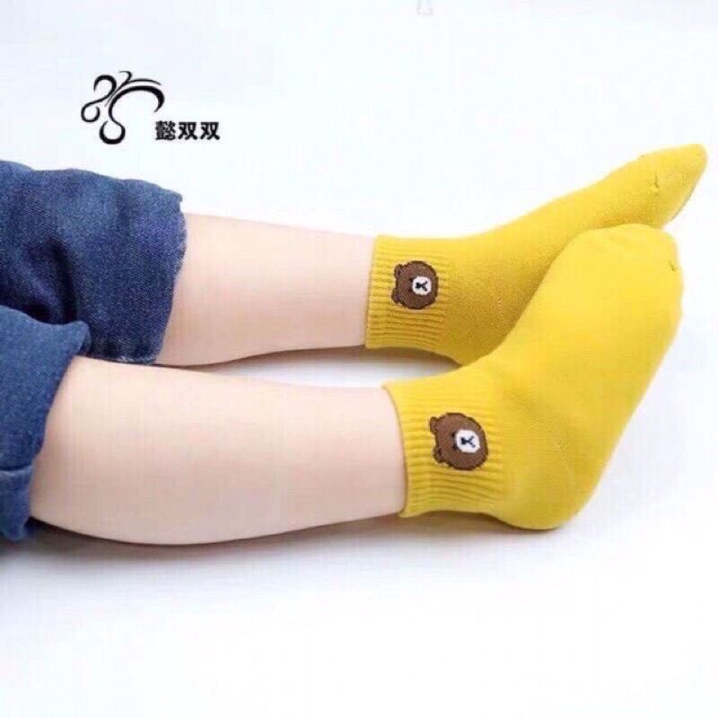 Tất gấu trẻ e vỉ 10 đôi đủ mà