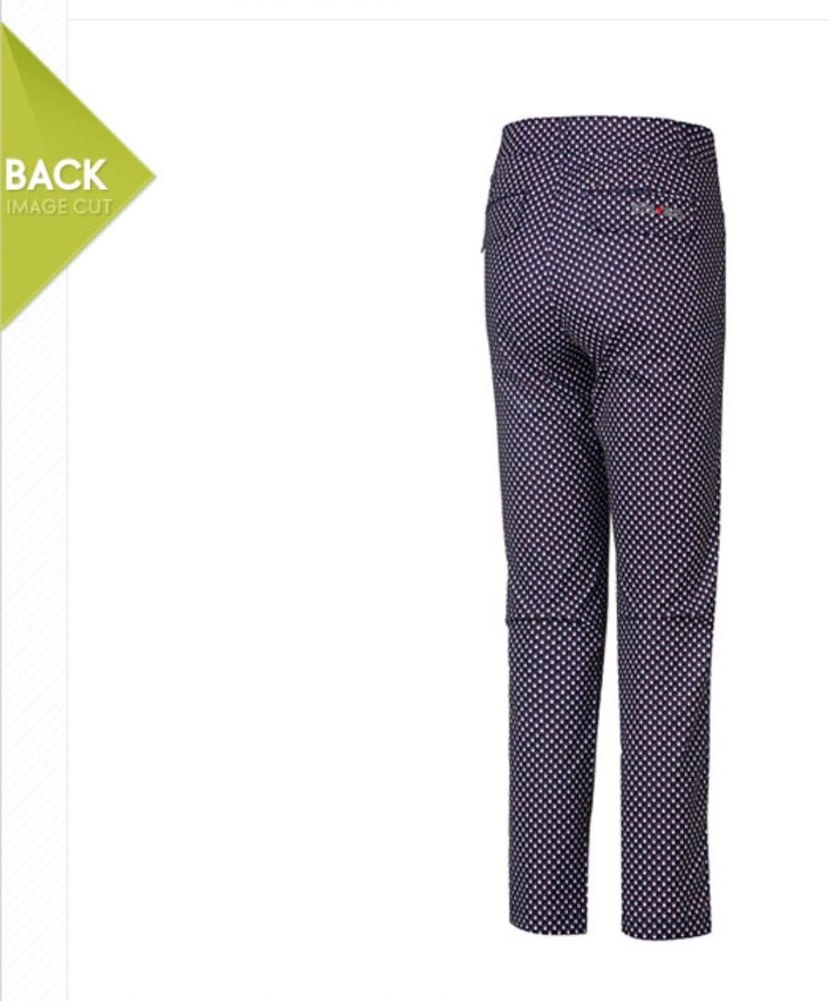 [Elle.golf] Quần golf nữ xuất dư Hàn Quốc họa tiết chấm bi, size 73 76