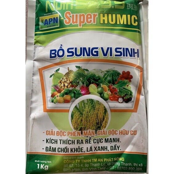 Bổ sung vi sinh super Humic gói 1kg của an phát nông