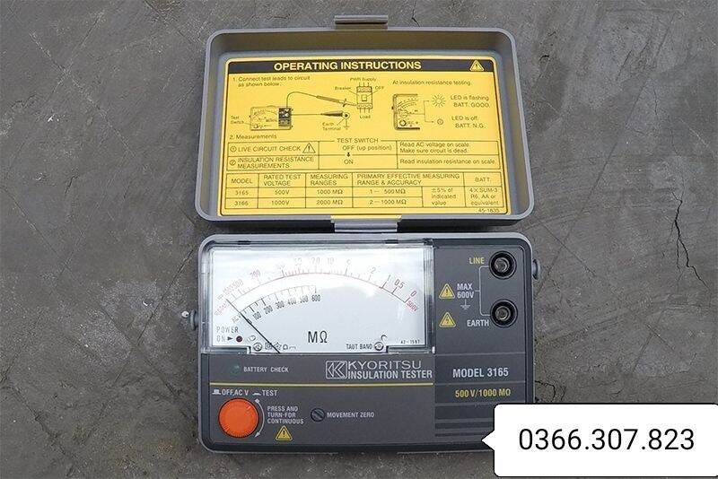 [Hcm]Kyoritsu 3165 Insulation Resistance Meter