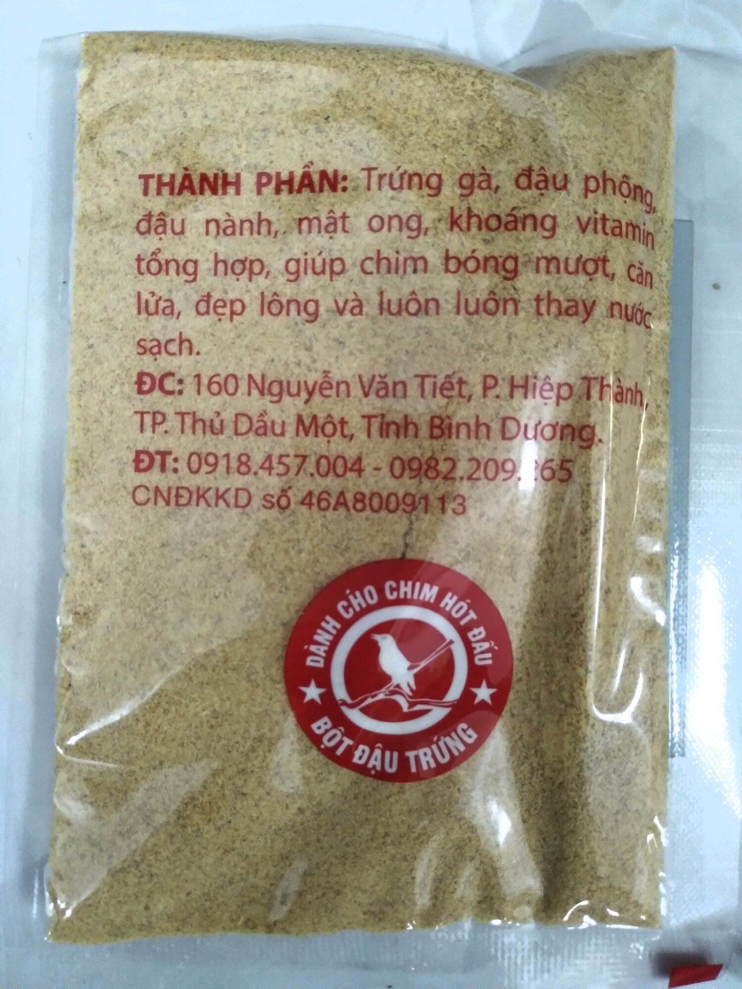 Cám dành cho chim chích chòe Bình Dương (  bột đậu trứng 100g)