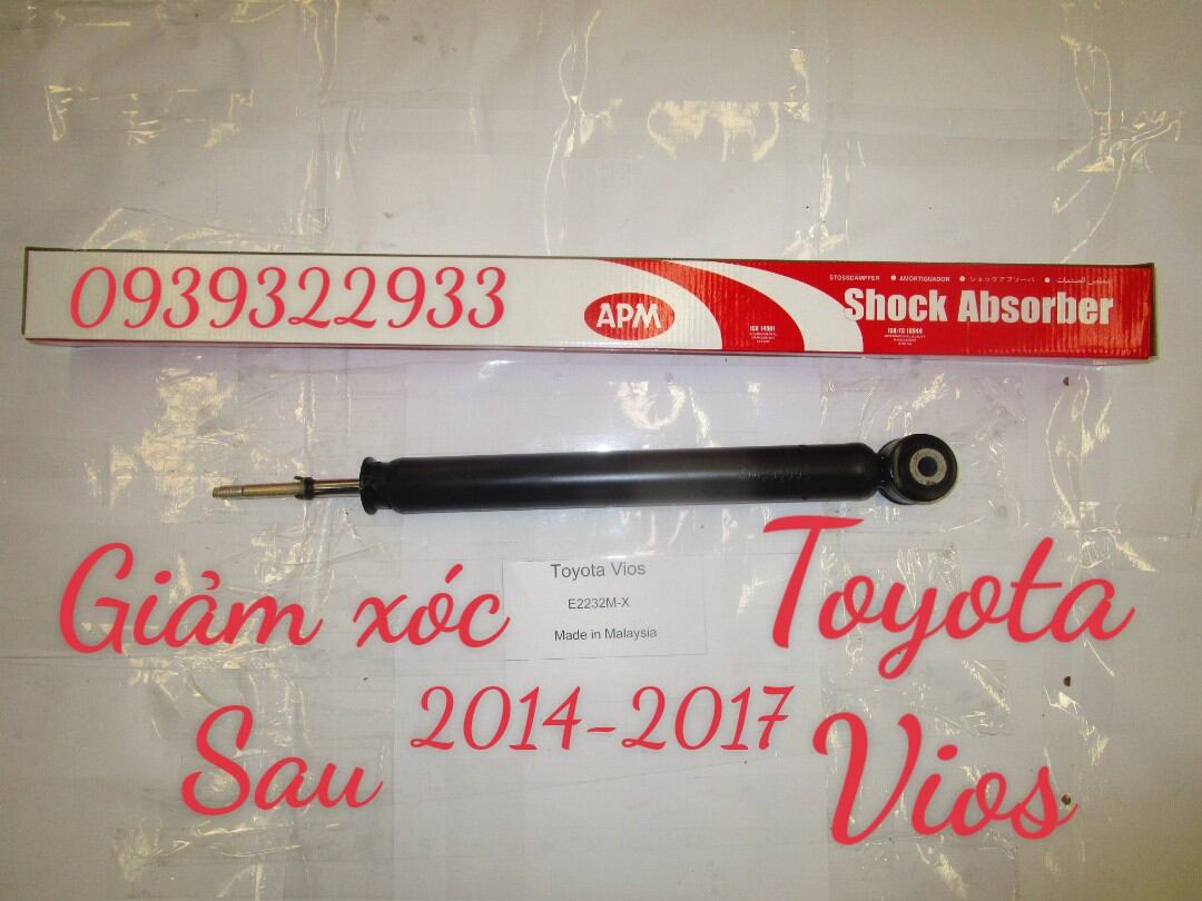 Giảm xóc sau toyota vios/yaris 2014 - 2021 .malaysia.e2232m-x