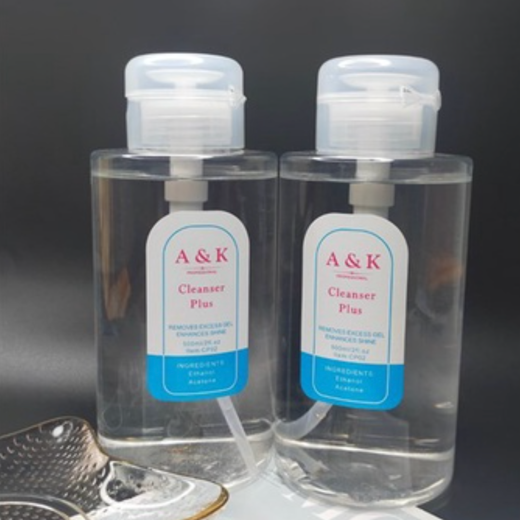Nước lau gel và rửa cọ gel , nước làm gel gum A&K chai 500ml