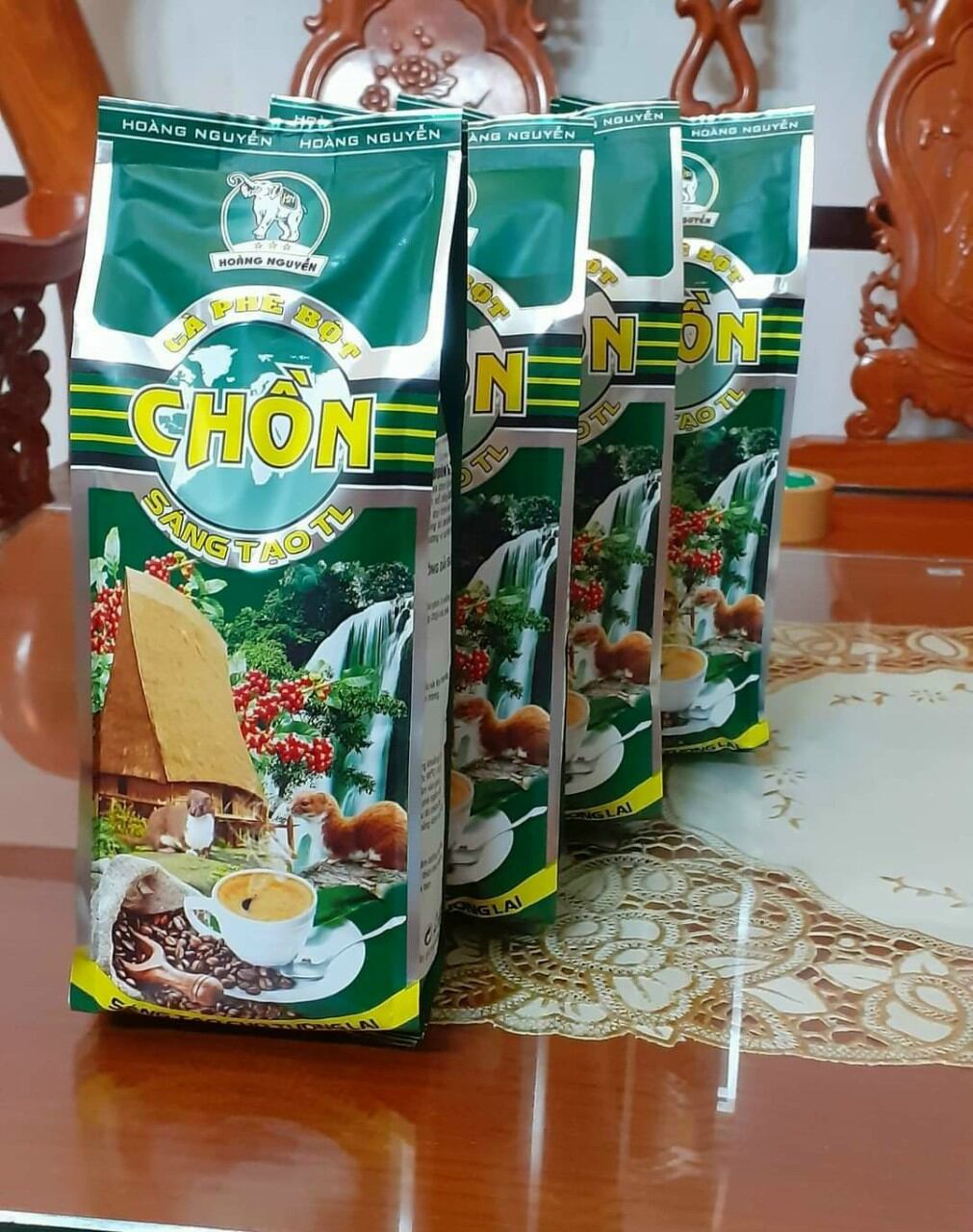 1KG CÀ PHÊ CHỒN HẢO HẠNG 2 GOI500G