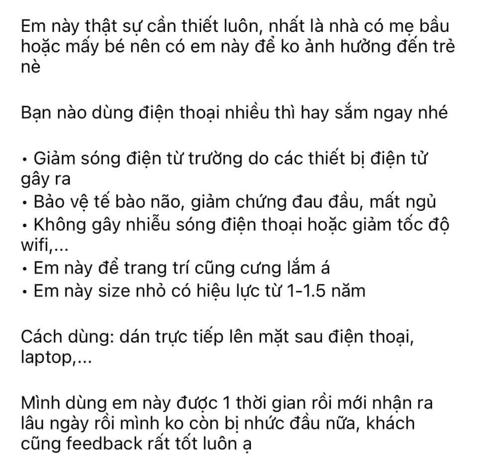 Miếng dán chắn sóng điện từ mạ vàng 24k
