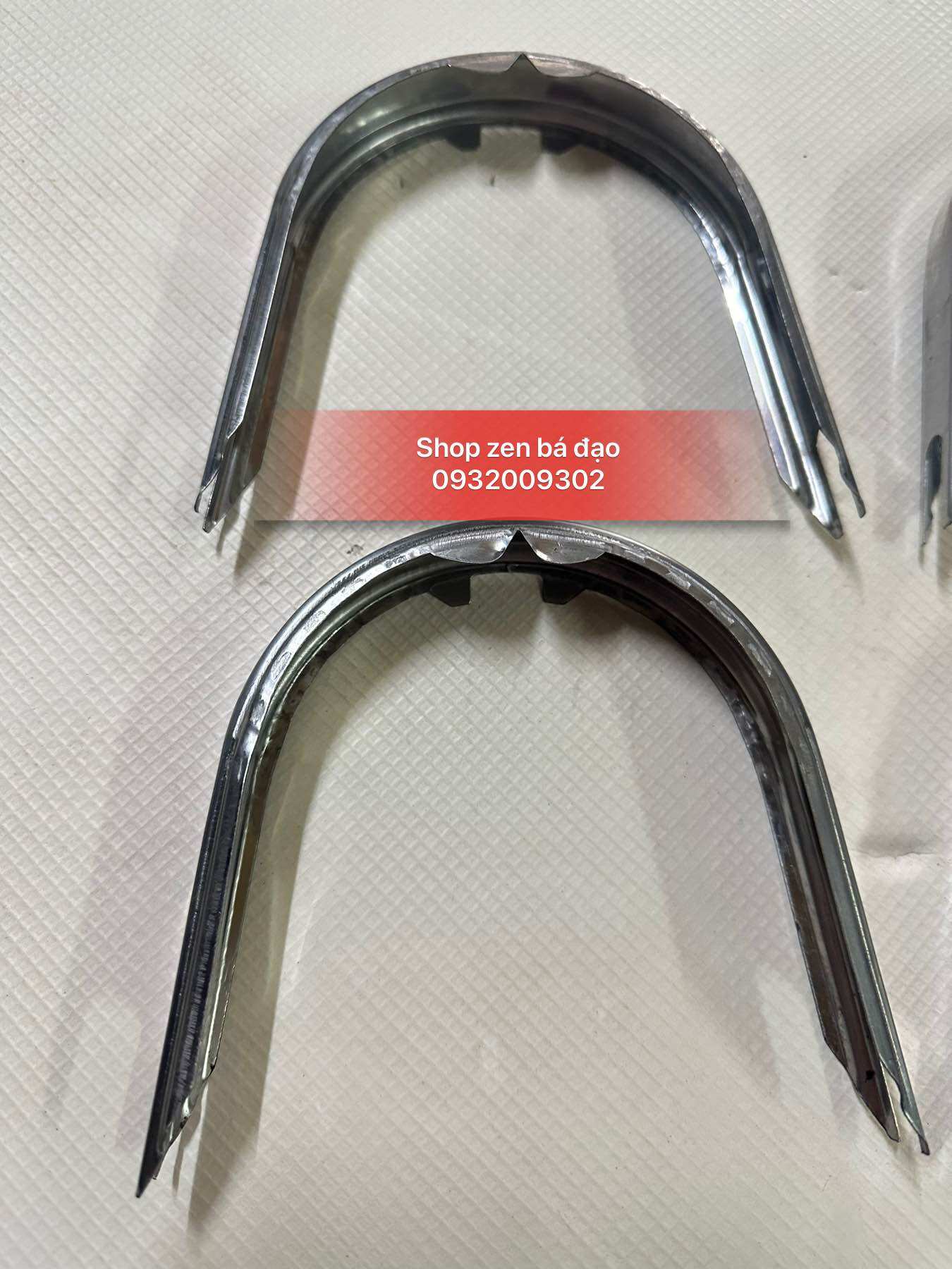 Nẹp bửng chữ U inox cho xe Cub