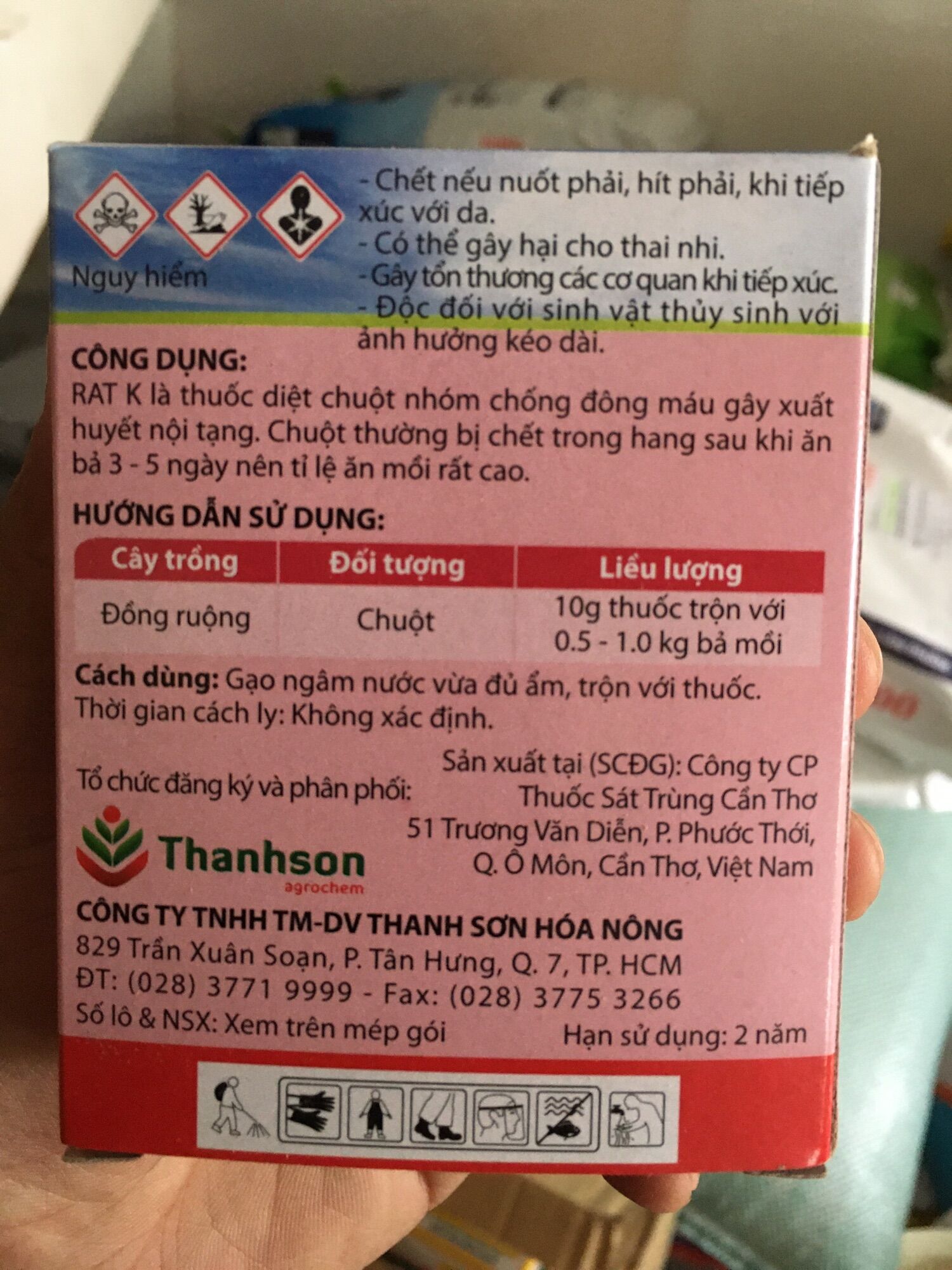 Rat k diệt chuột dạng bột công ty hoá nông