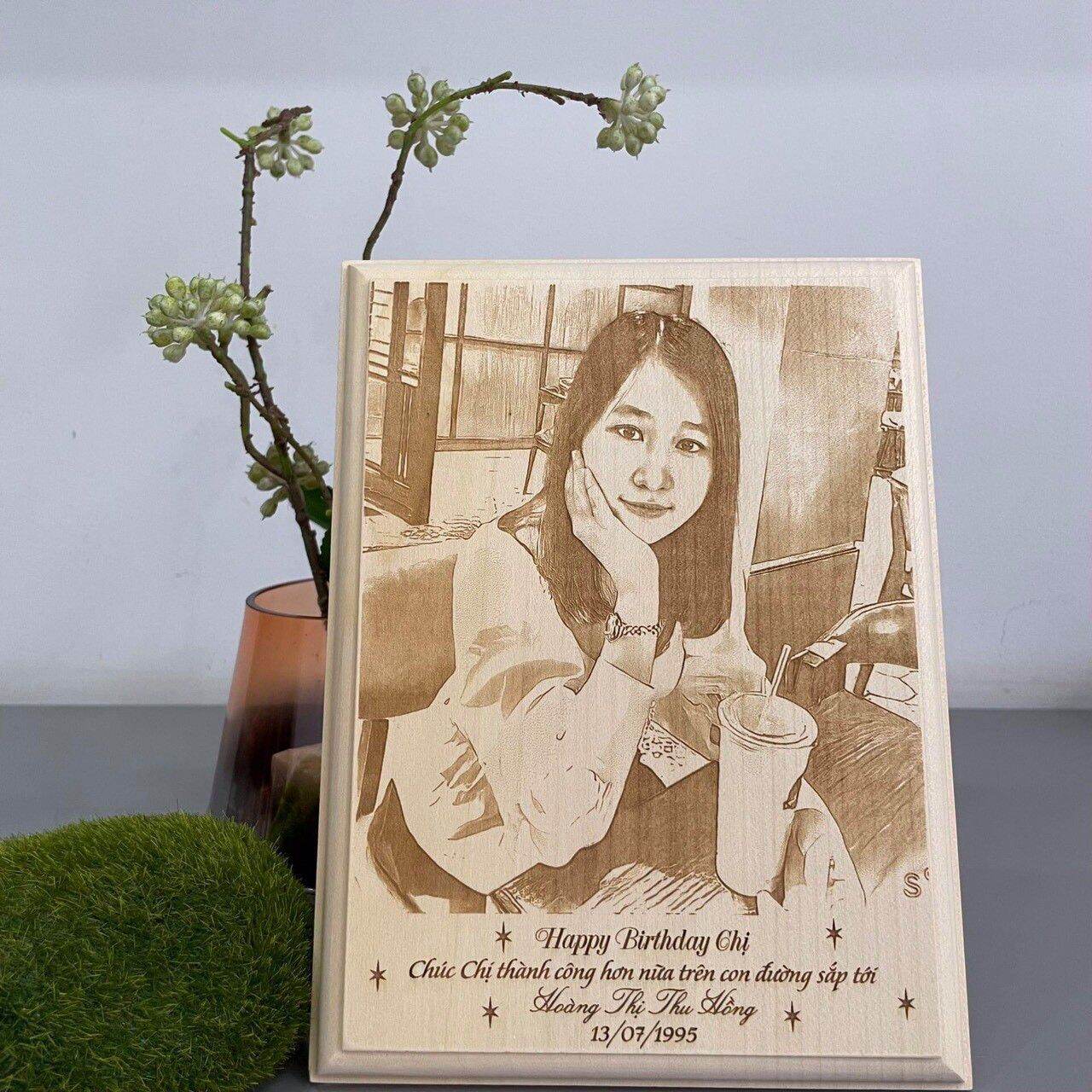 [Freeship] Tranh Gỗ Khắc Tên, Khắc Ảnh Nghệ Thuật, Khắc Ánh Chân Dung, Ánh Gia Đình, Tranh Khắc Gỗ Treo Tường, Để Bàn Dùng Trang Trí, Tặng Người Thân Bạn Bè - WoodGift #tranhgo #nghethuat #khacgo