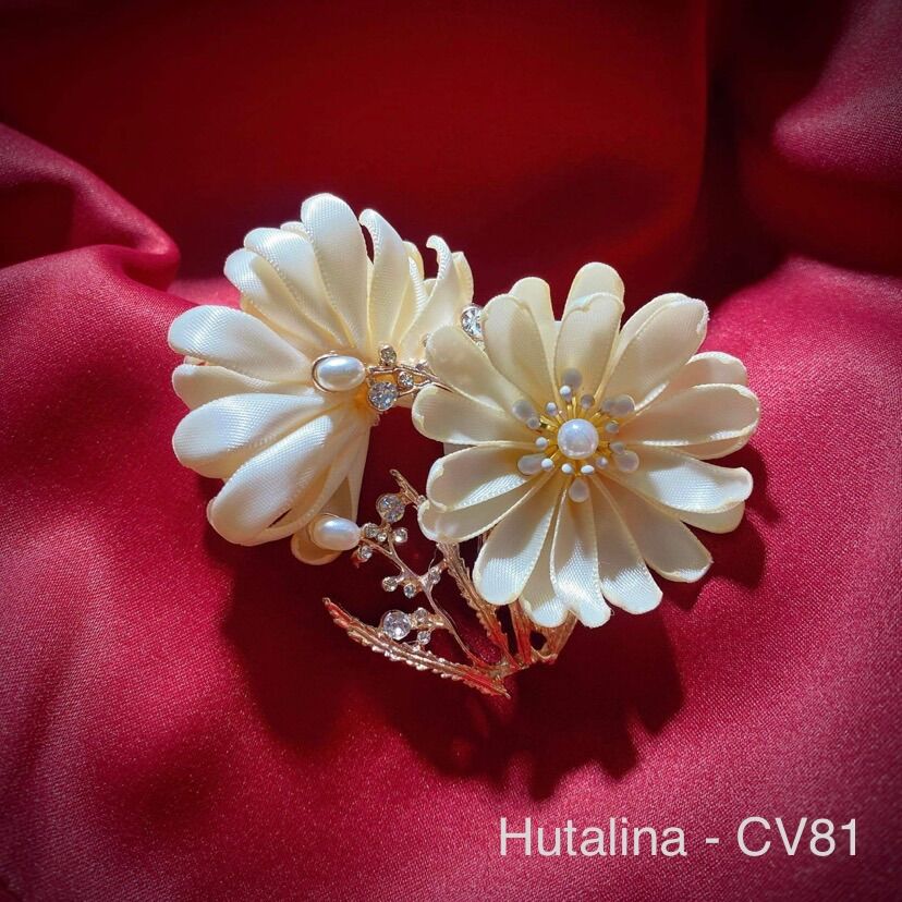 Hoa cài áo hoa cúc handmade cv81 - hutalina