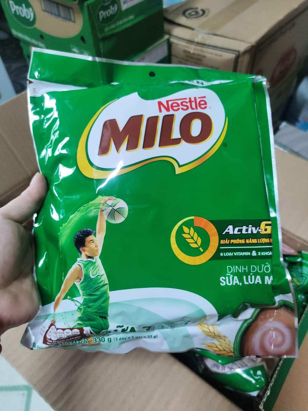 sữa milo dạng túi bột (1 bịch ×15 gói × 22gr)