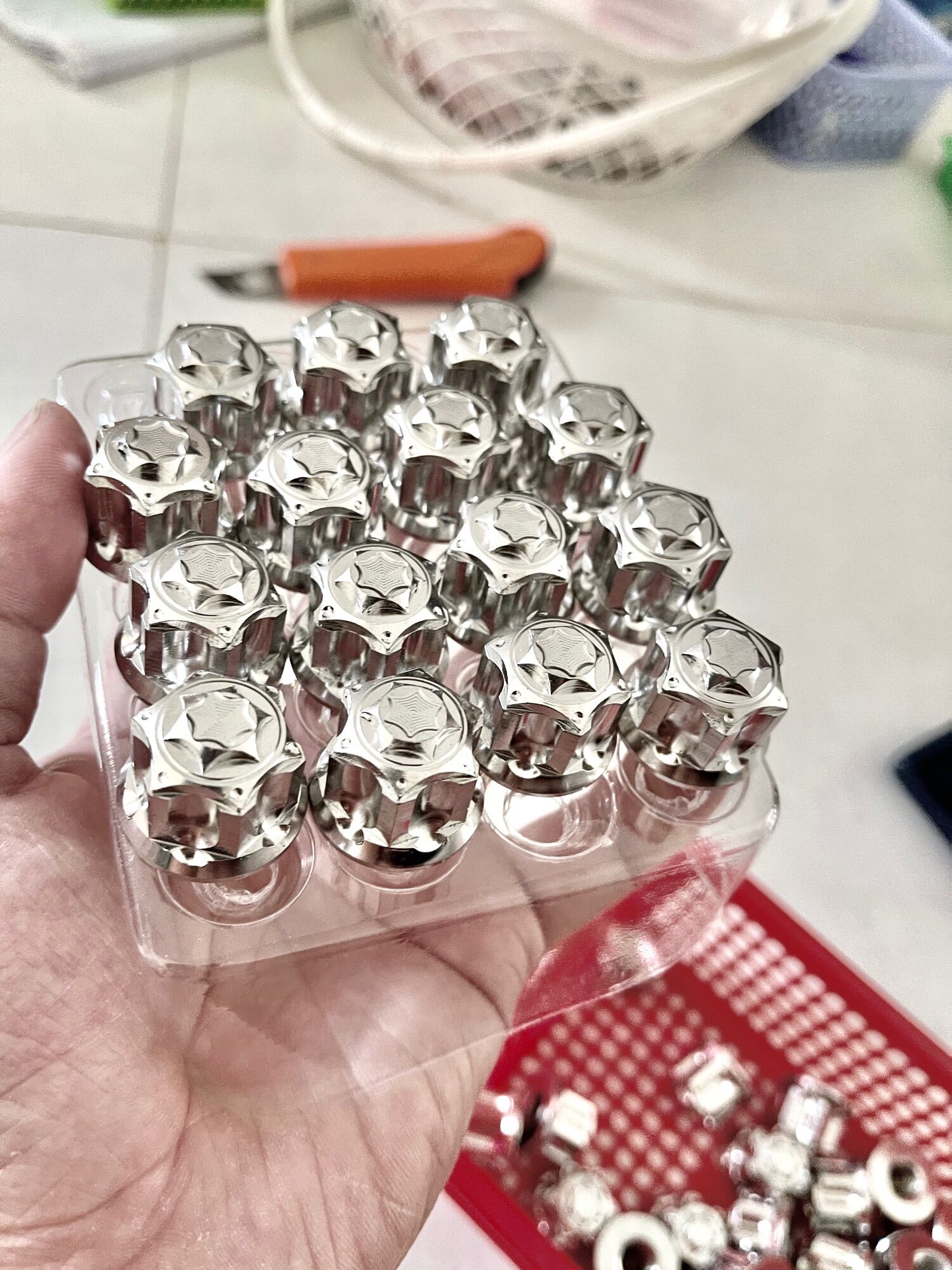 Tán salaza inox 304 tán 12li bít đầu gắn cốt trước yamaha và tán sên winner sonic