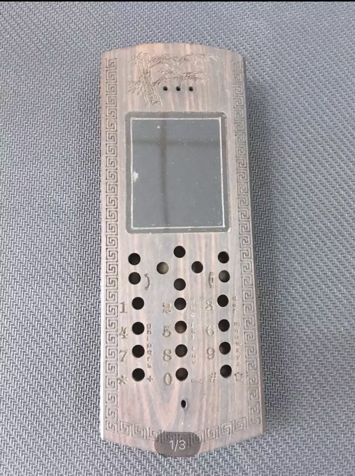 [HCM] Vỏ gỗ cho điện thoại Nokia 206 (gỗ mun)