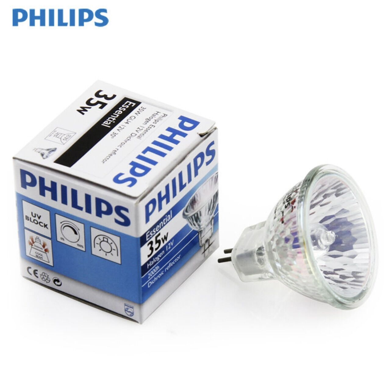 Bóng chén halogen mr16 điện áp 12v 30wánh sáng 2700k philips.