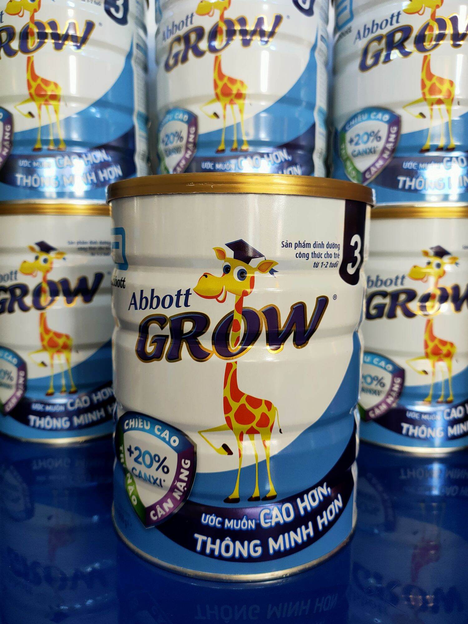 Sữa bột Abbott grow 3 lon 900gr 12-24 tháng