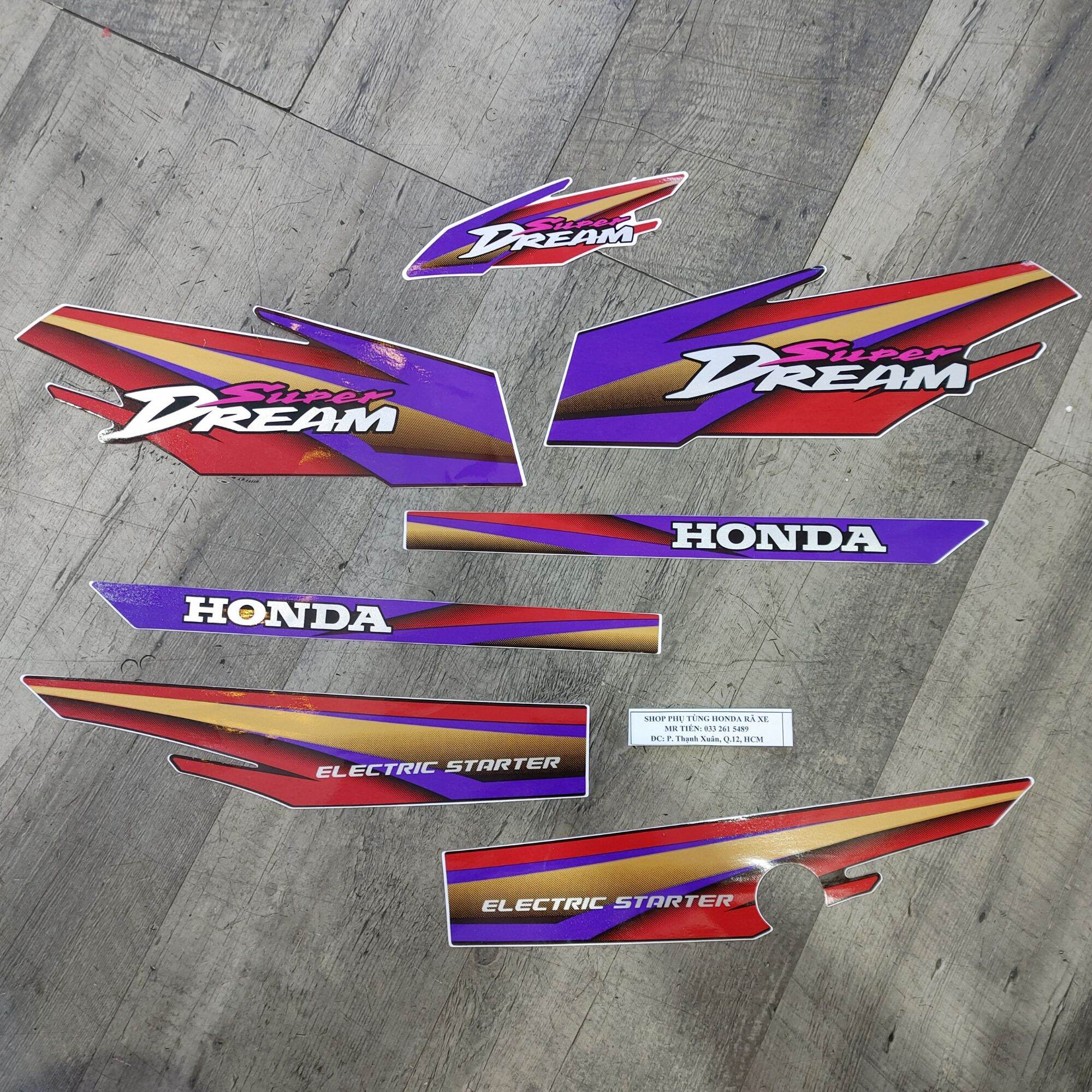 Tem super dream 1998 3 lớp đẹp