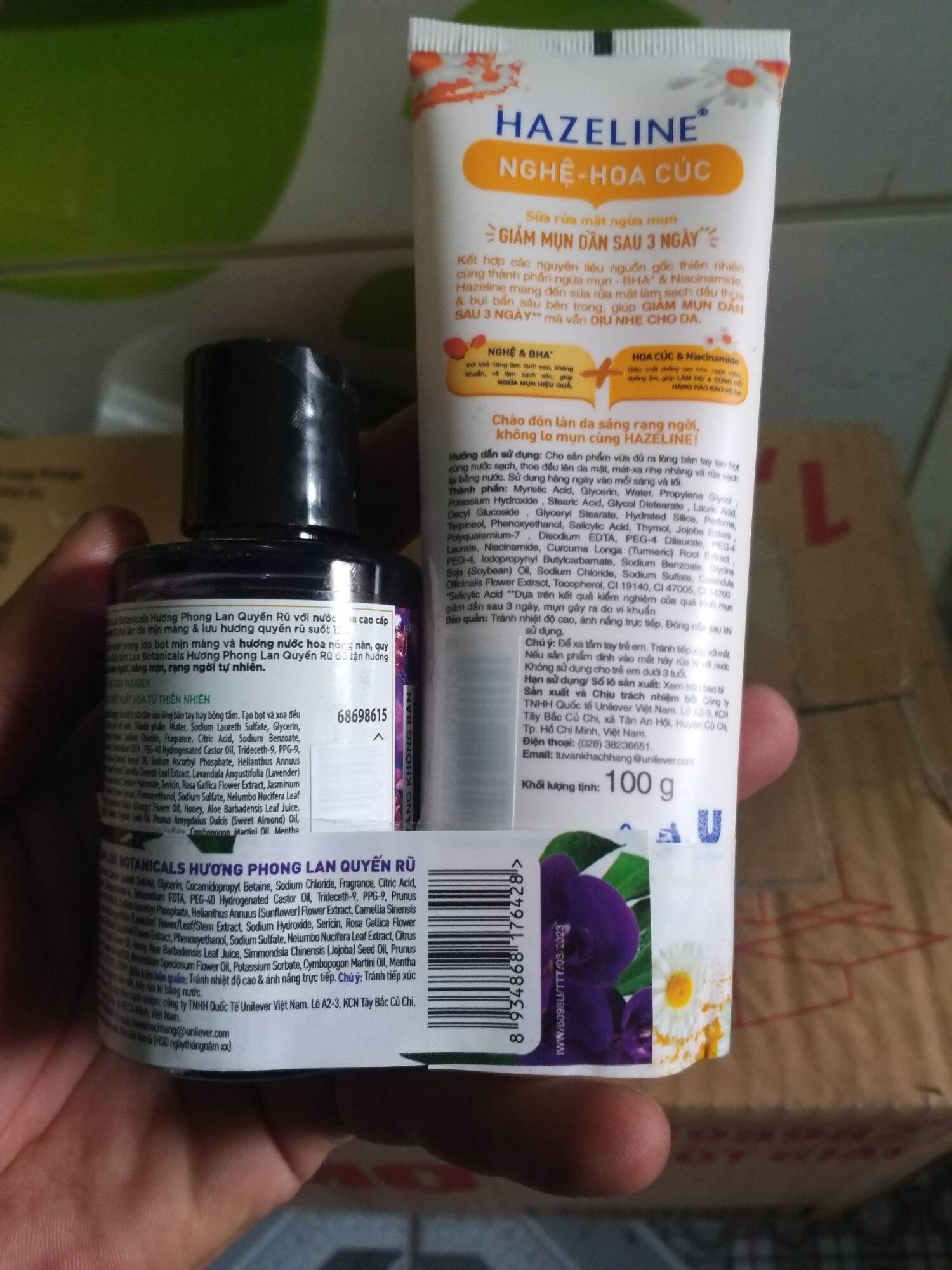 (Combo 2 Tip) Sữa rửa mặt HAZELINE 100g Nghệ & Hoa cúc