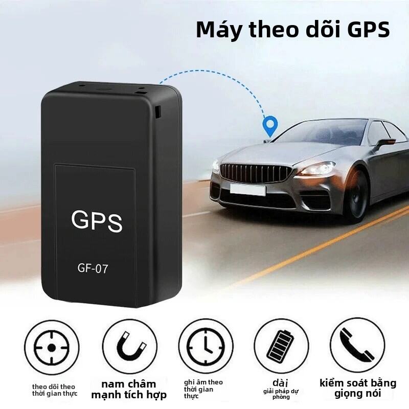 Định Vị GPS Mini GF07 Theo Dõi Xe Từ Xa Thời Gian Thực Ghi Âm Di Động Nghe Thiết Bị Chống Mất Không